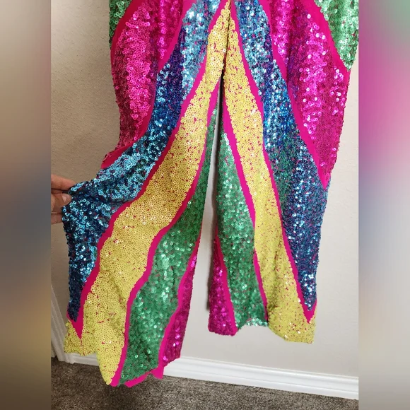 Nasty Gal Multicolor Sequin Jumpsuit - Picture 5 of 14